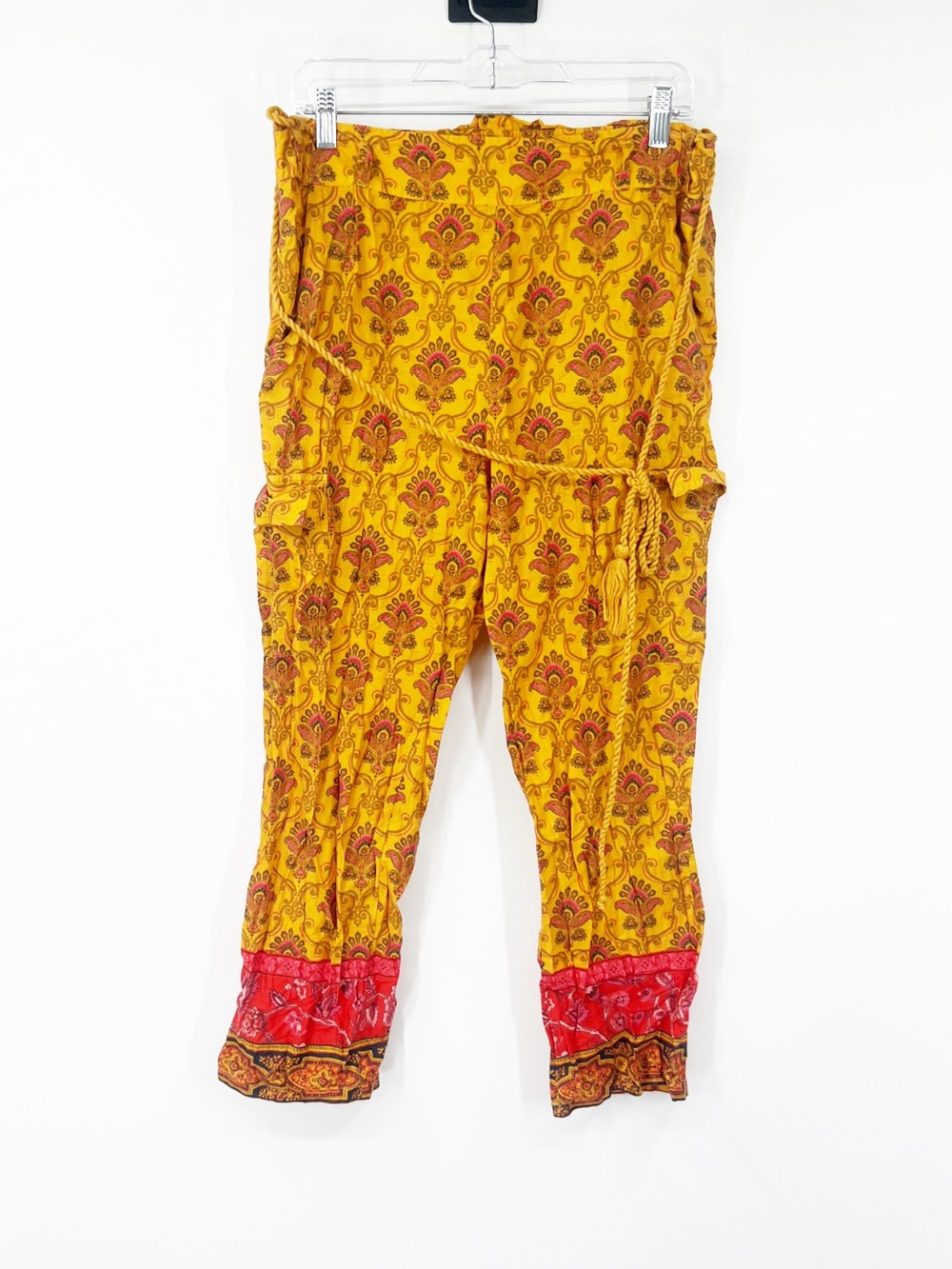 Sundance Pull-On Printed High Rise Pants 100% Cotton